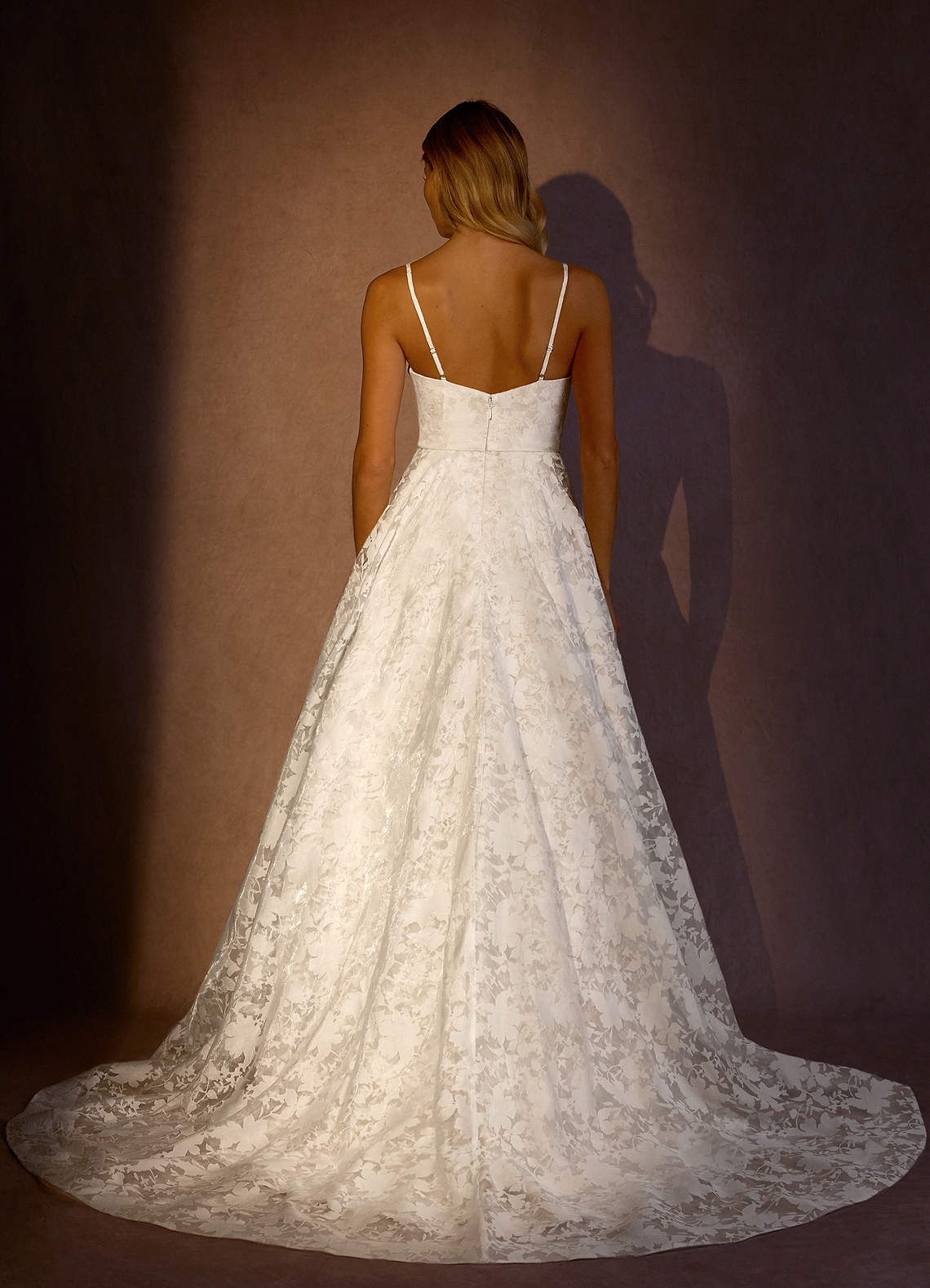 Diamond White Frost A-Line Organza Dress