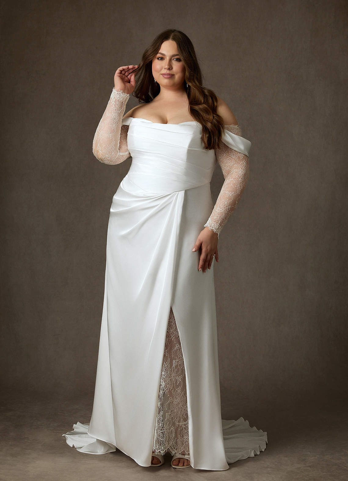 Diamond White A-Line Sweetheart Neckline Lace Dress