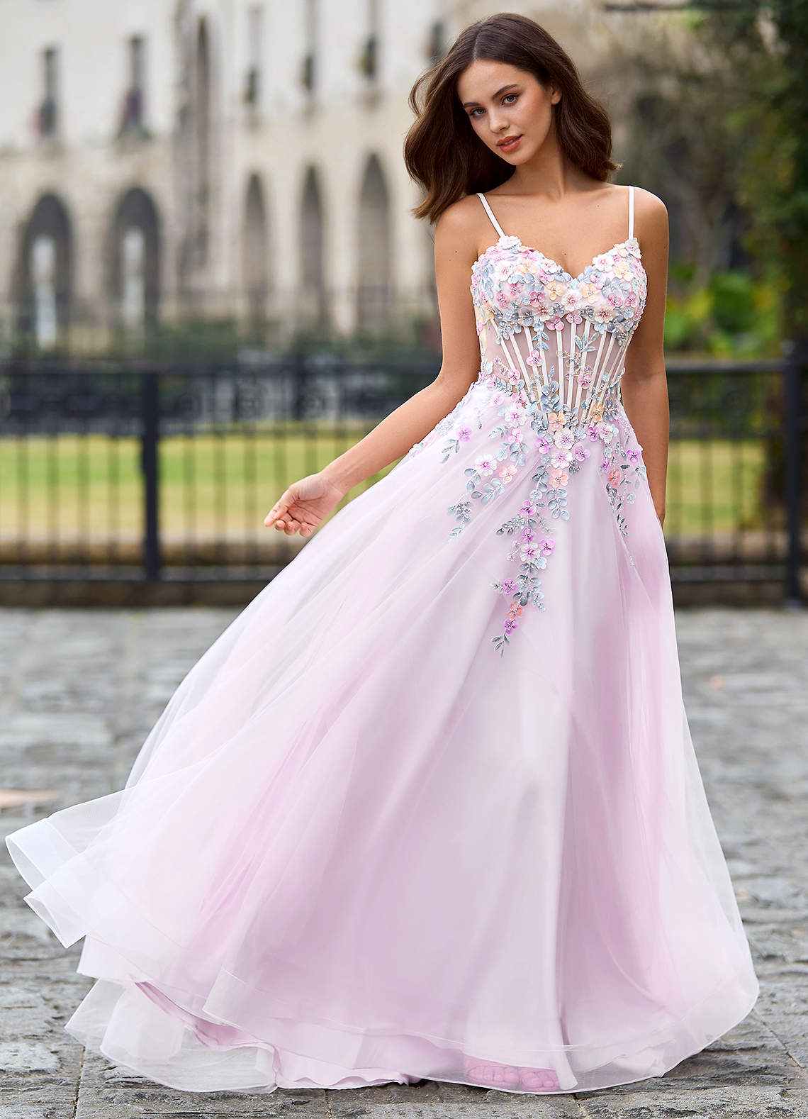 Juniper Purple A-Line Prom Dress