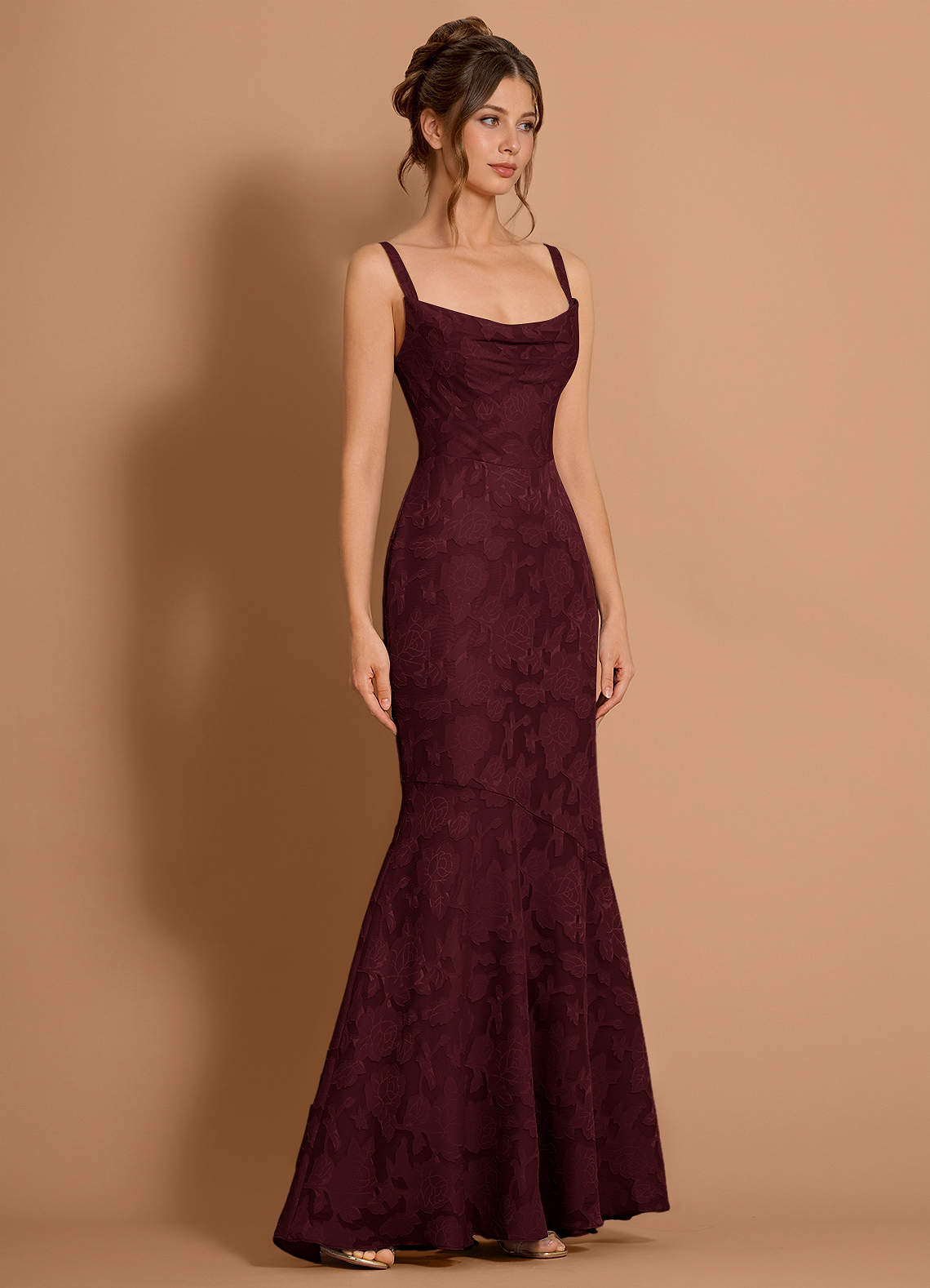 Aubrey Wine Maxi Dress