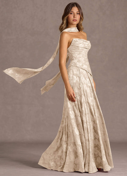 Gabriela Cream Maxi Dress