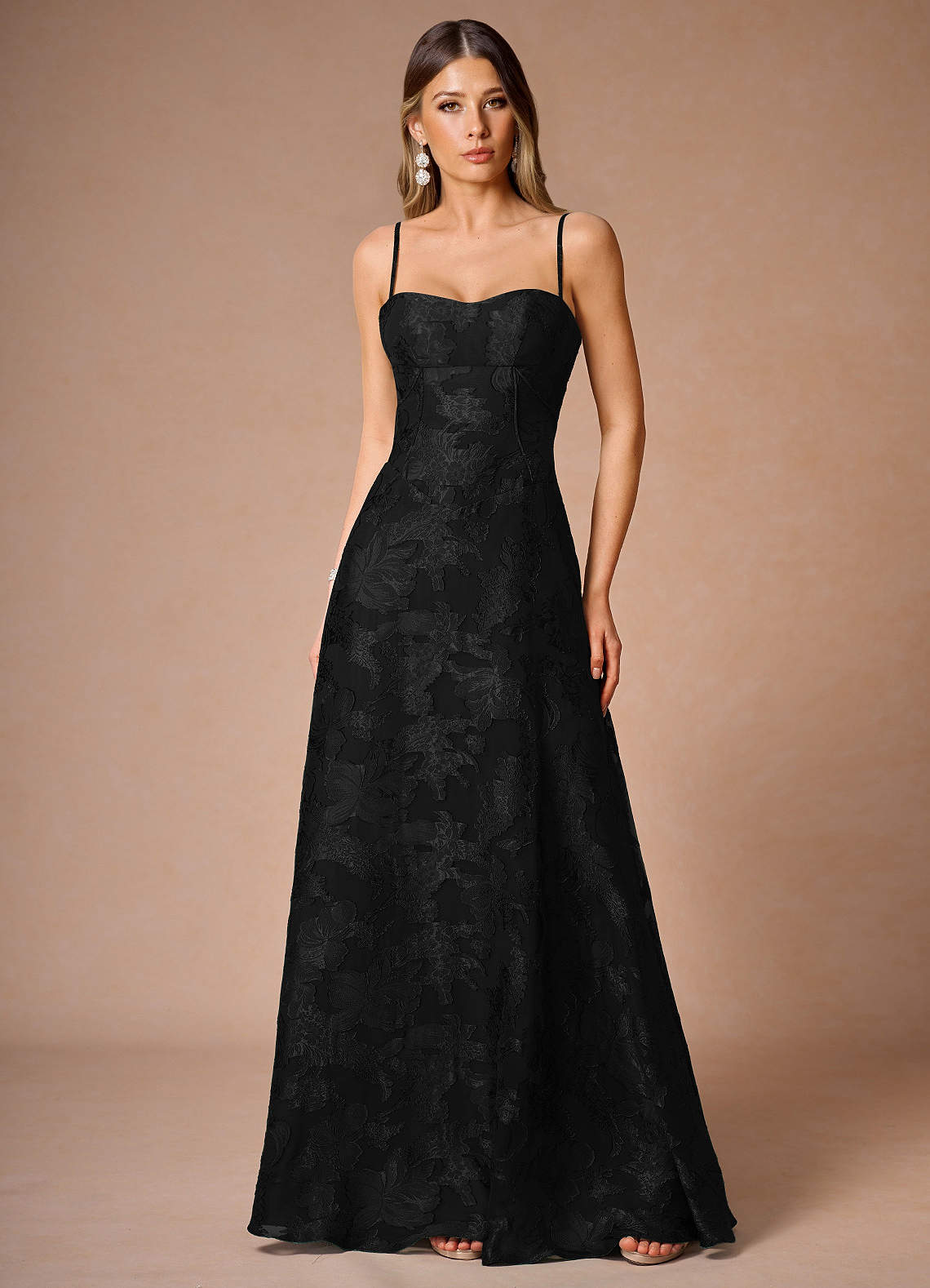 Hollis Black Lace Back Maxi Dress