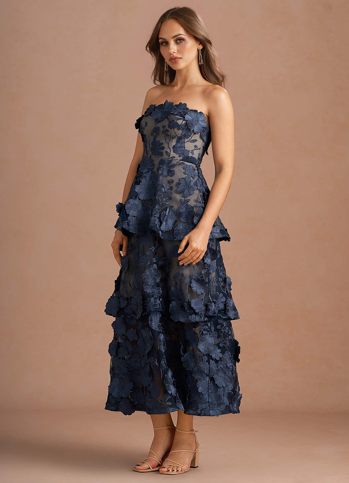 Patricia Navy Maxi Dress