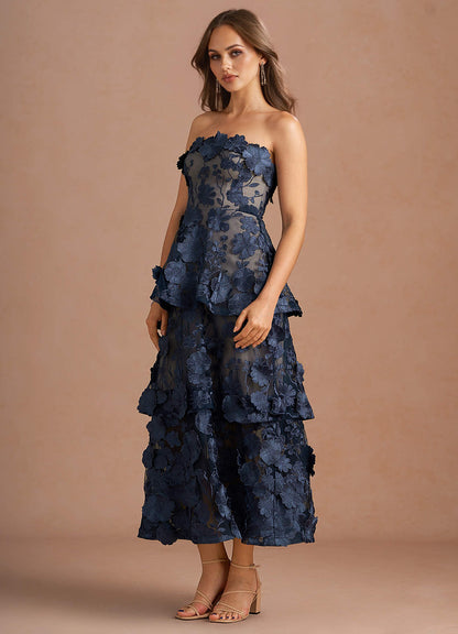 Patricia Navy Maxi Dress
