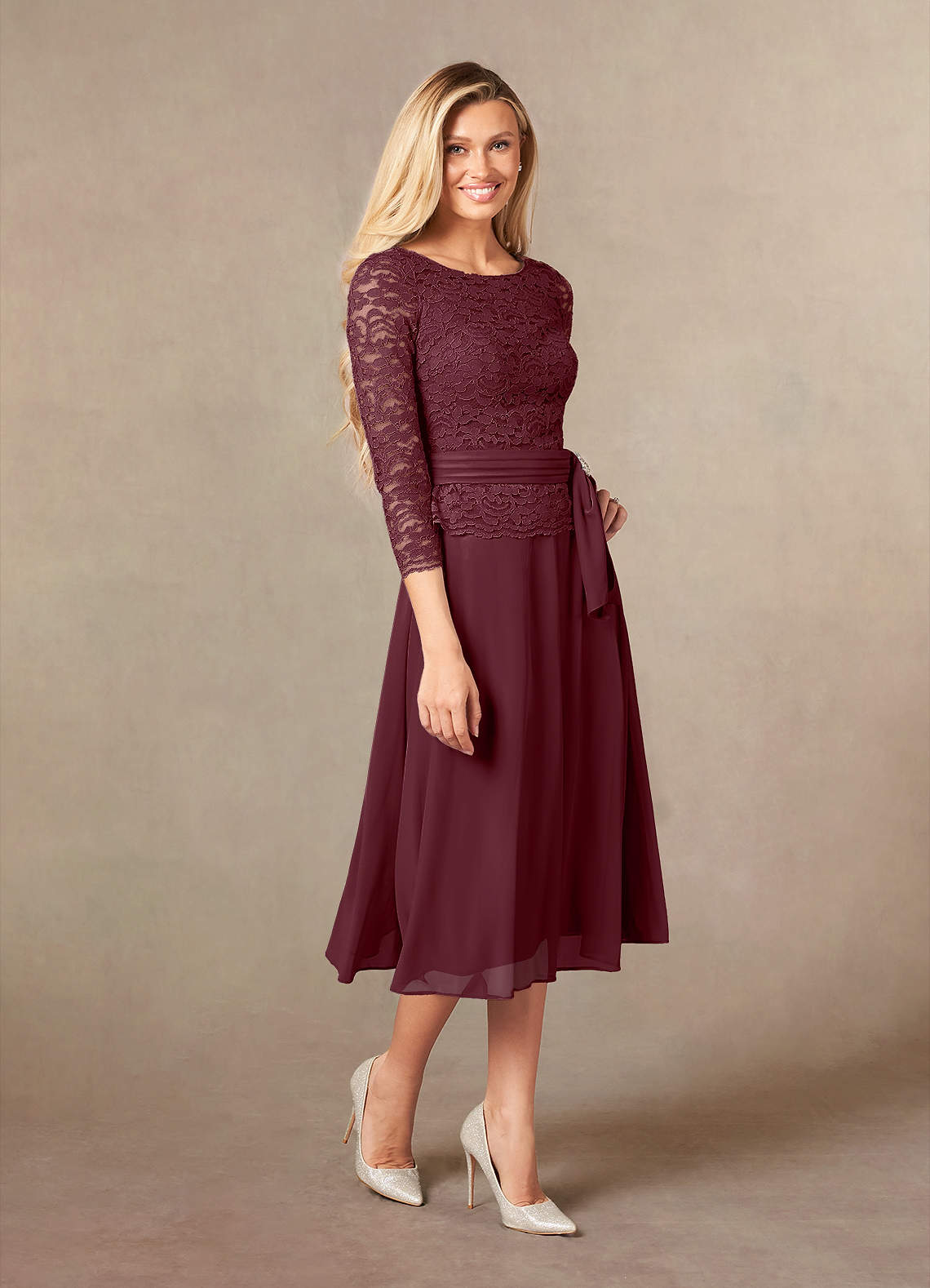Cabernet A-Line Lace Dress
