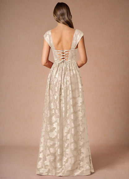 Hazel Cream Pleated Maxi Dress