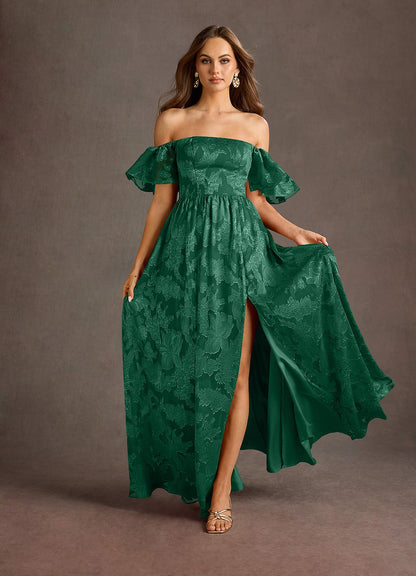 Airelle Dark Green Maxi Dress