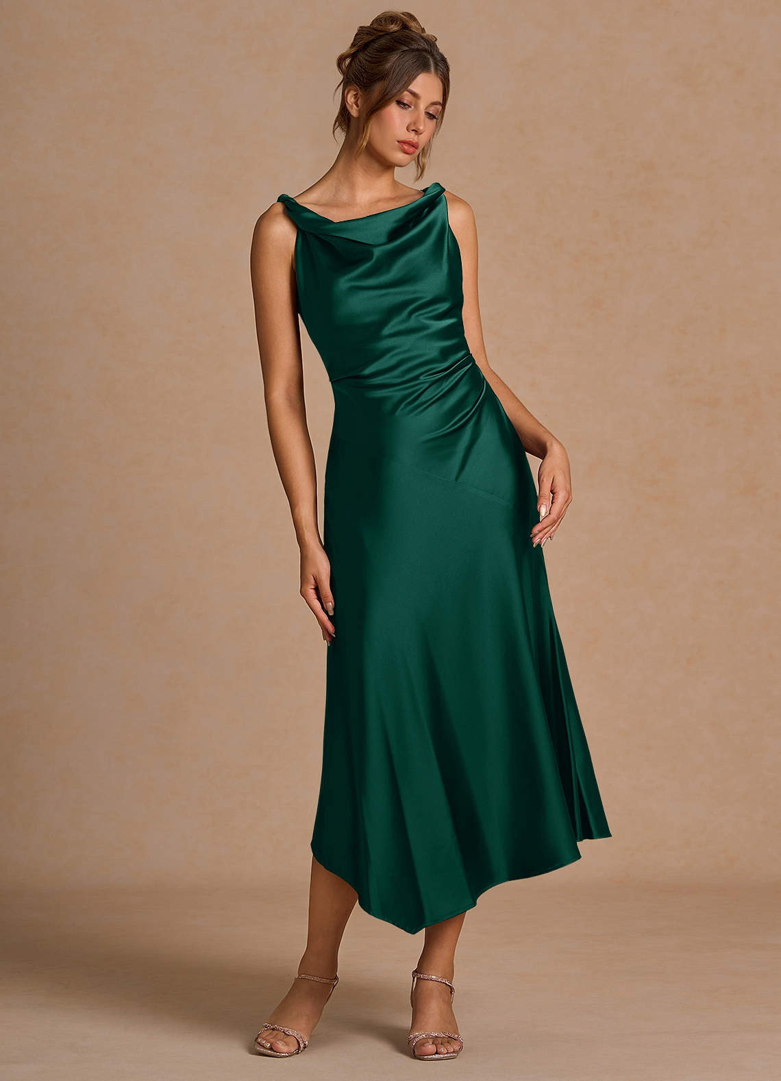 Nerine Emerald Midi Dress  Dress