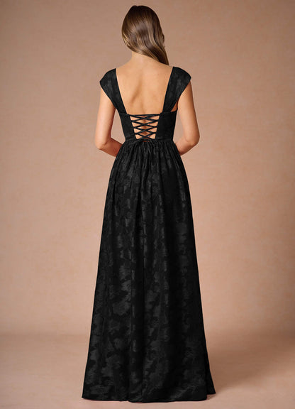 Hazel Black Pleated Maxi Dress  Dress