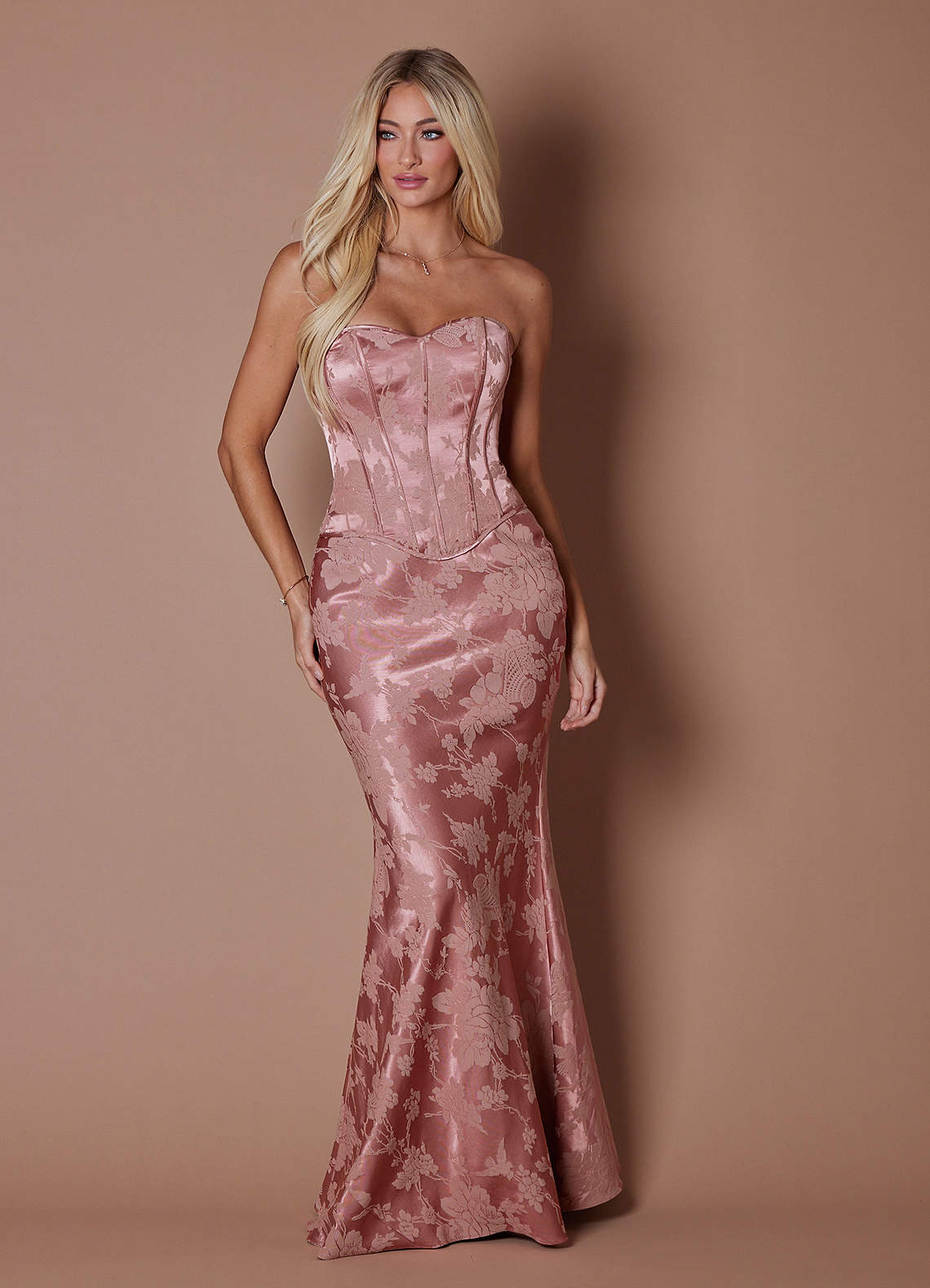 Alicia Rosewood Pink Two Piece Dress
