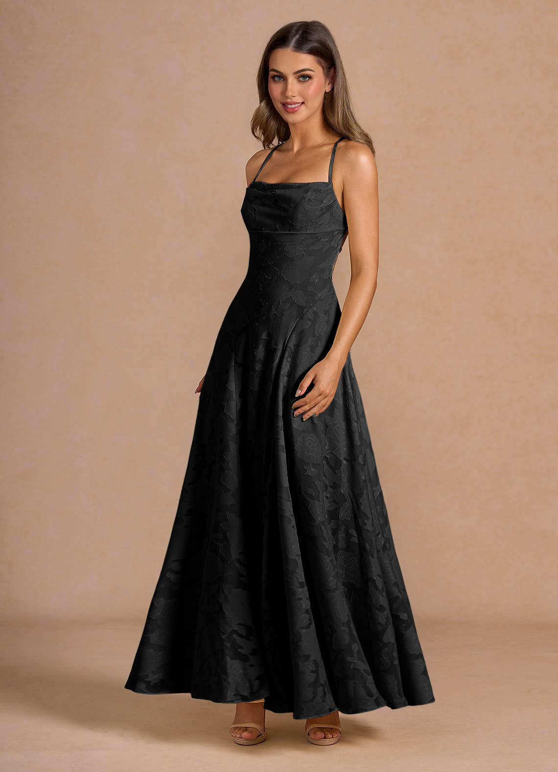 Irelia Black Maxi Dress