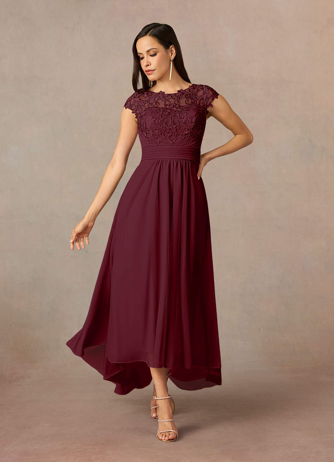 Cabernet A-Line Lace Dress