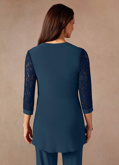 Dark Navy Neptune Jumpsuit/Pantsuit Lace Dress