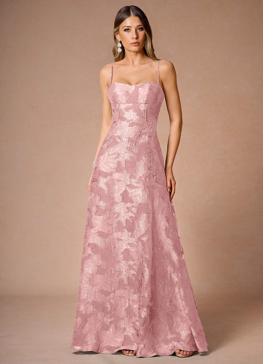Hollis Coral Pink Lace Back Maxi Dress