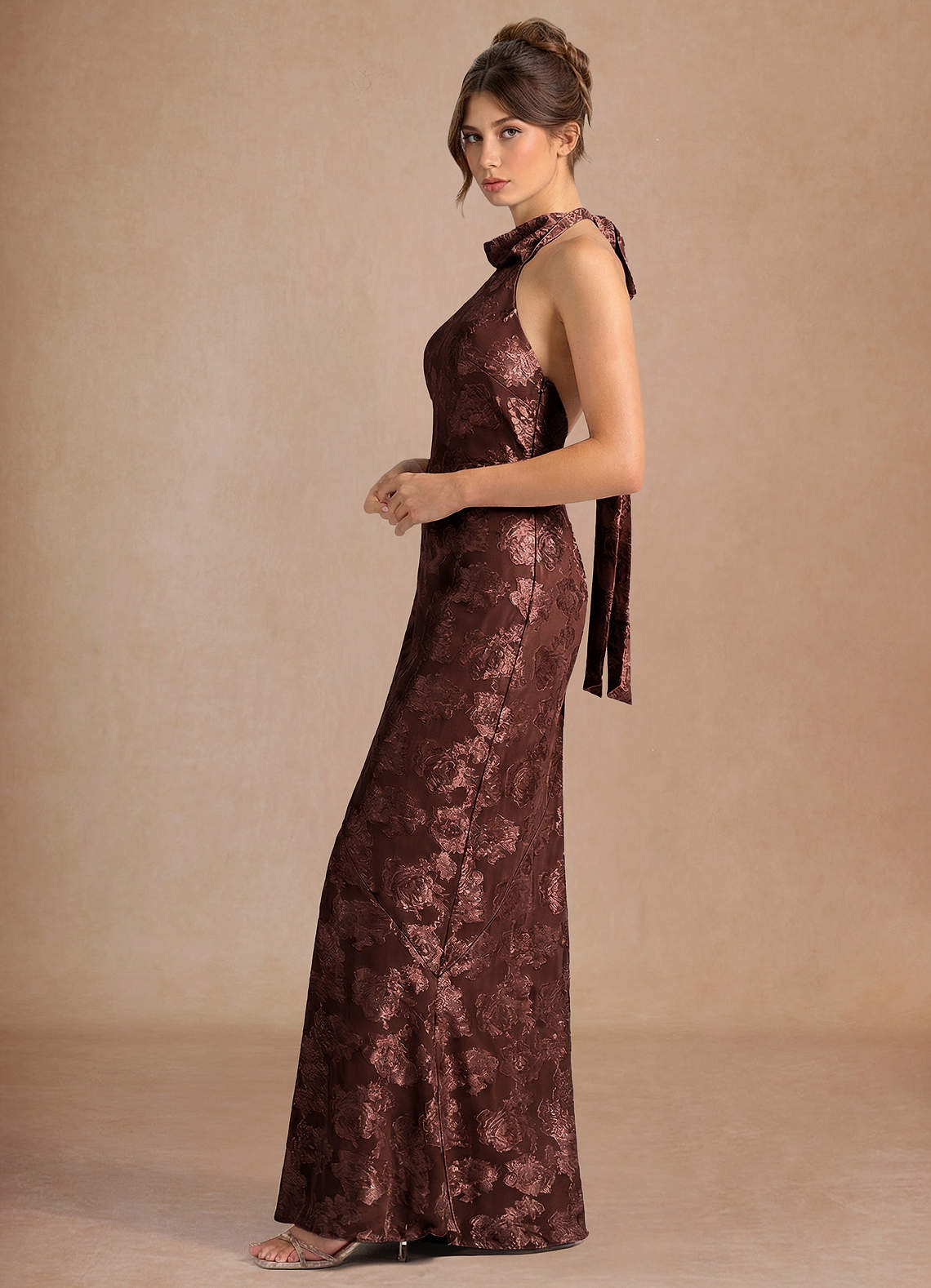 Dillon Mocha Coco Maxi Dress
