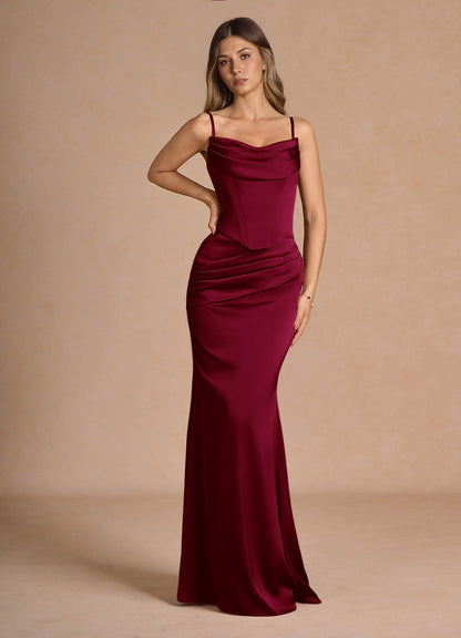 Sorrel Merlot Corset Two-Piece Sets  Dress