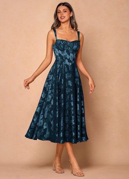 Sylvie Navy Midi Dress  Dress