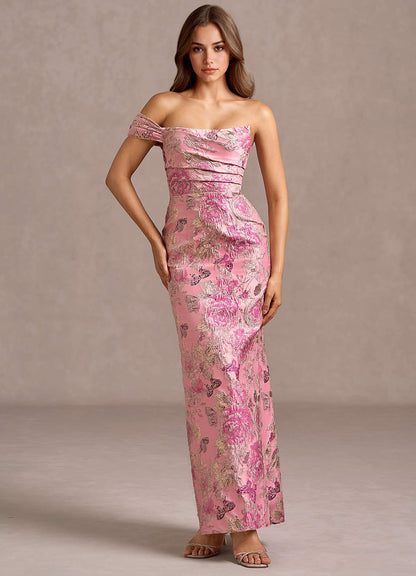 Cosima Rose Pink Maxi Dress