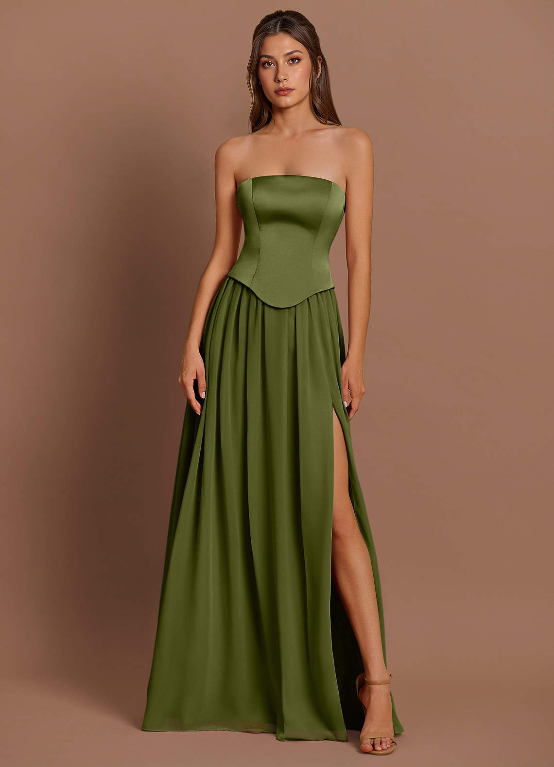 Cadence Olive Maxi Dress  Dress
