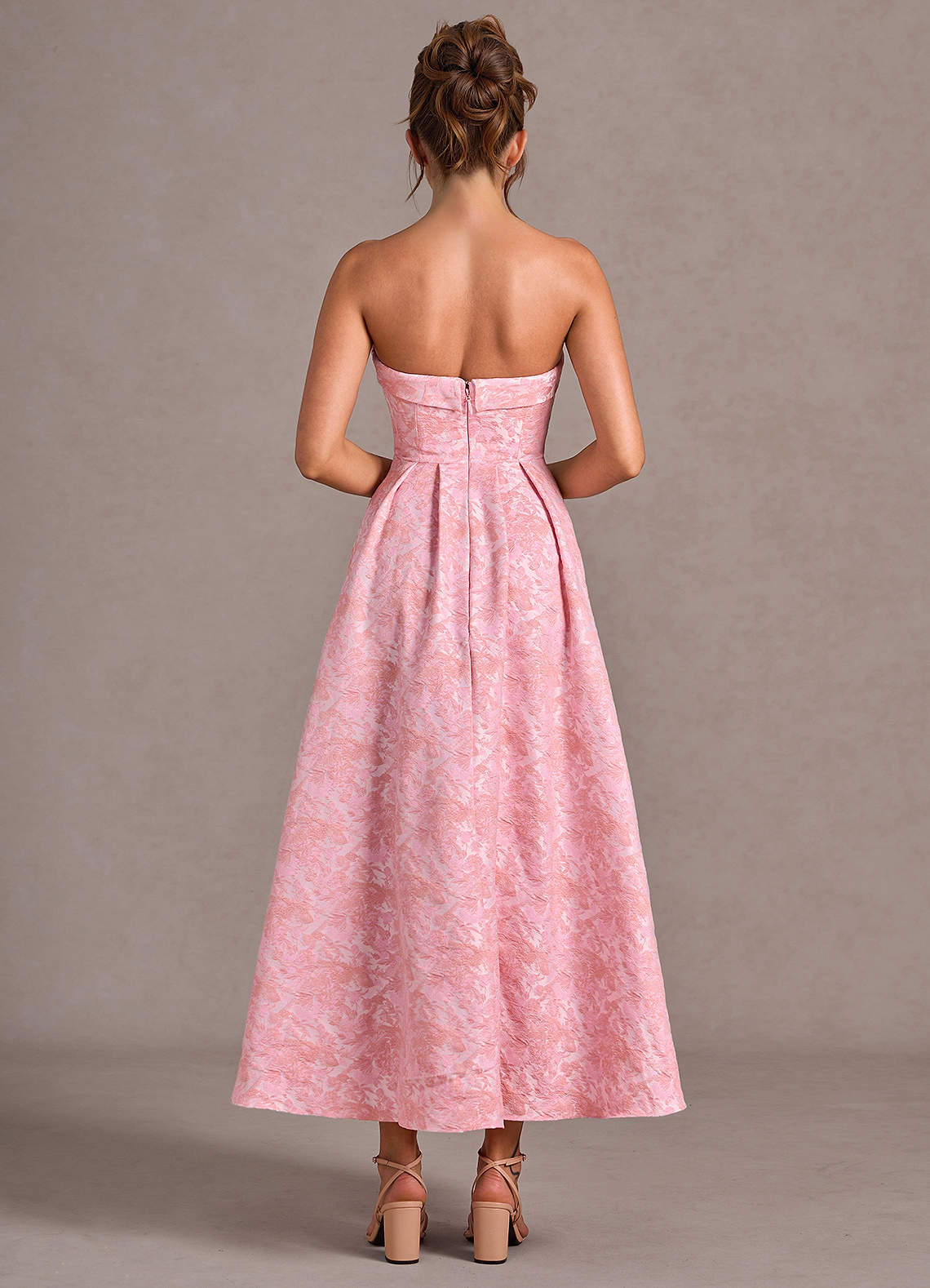 Emberlyn Pink Multi A-Line Maxi Dress  Dress