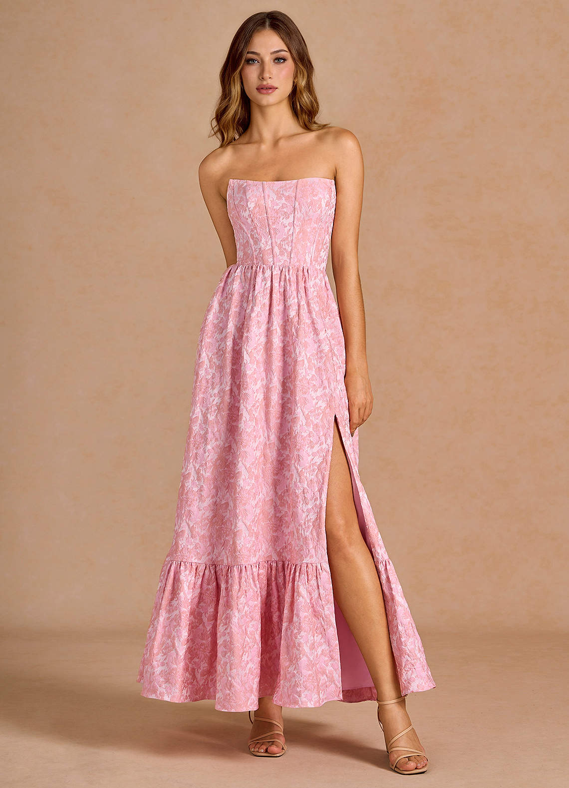 Soline Pink Multi Maxi Dress