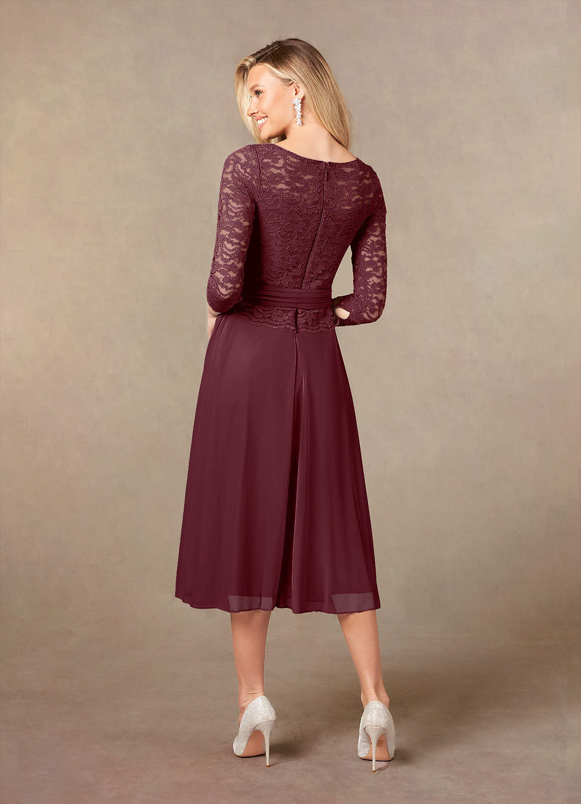 Cabernet A-Line Lace Dress