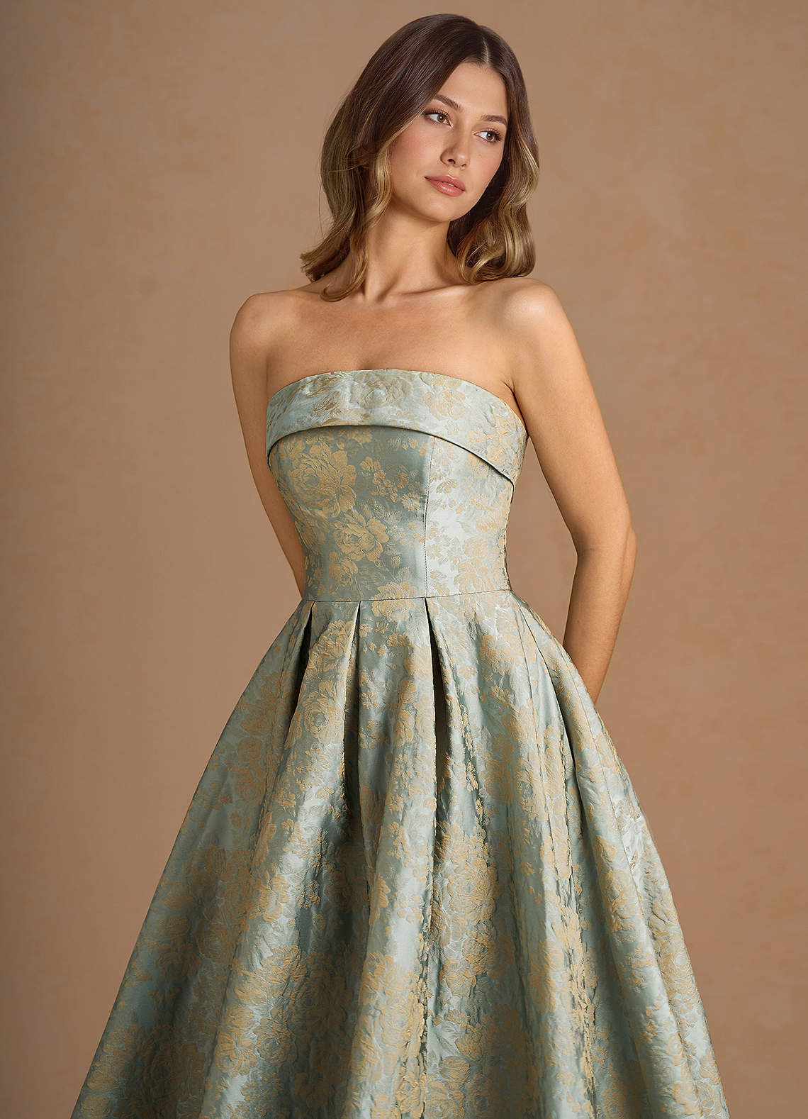 Cecilia Vintage Blue Midi Dress