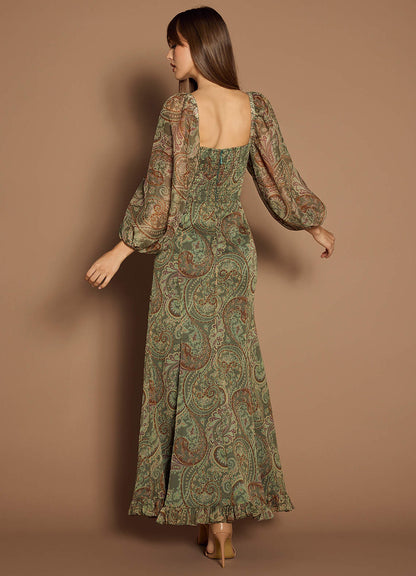 Rina Sage Paisley Maxi Dress  Dress