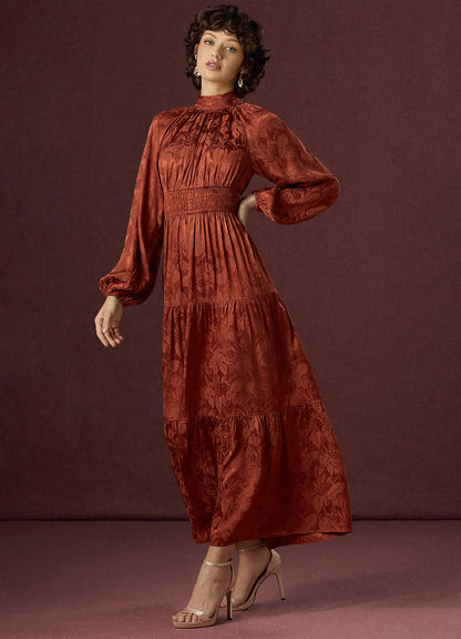 Brianna Rust Maxi Dress  Dress