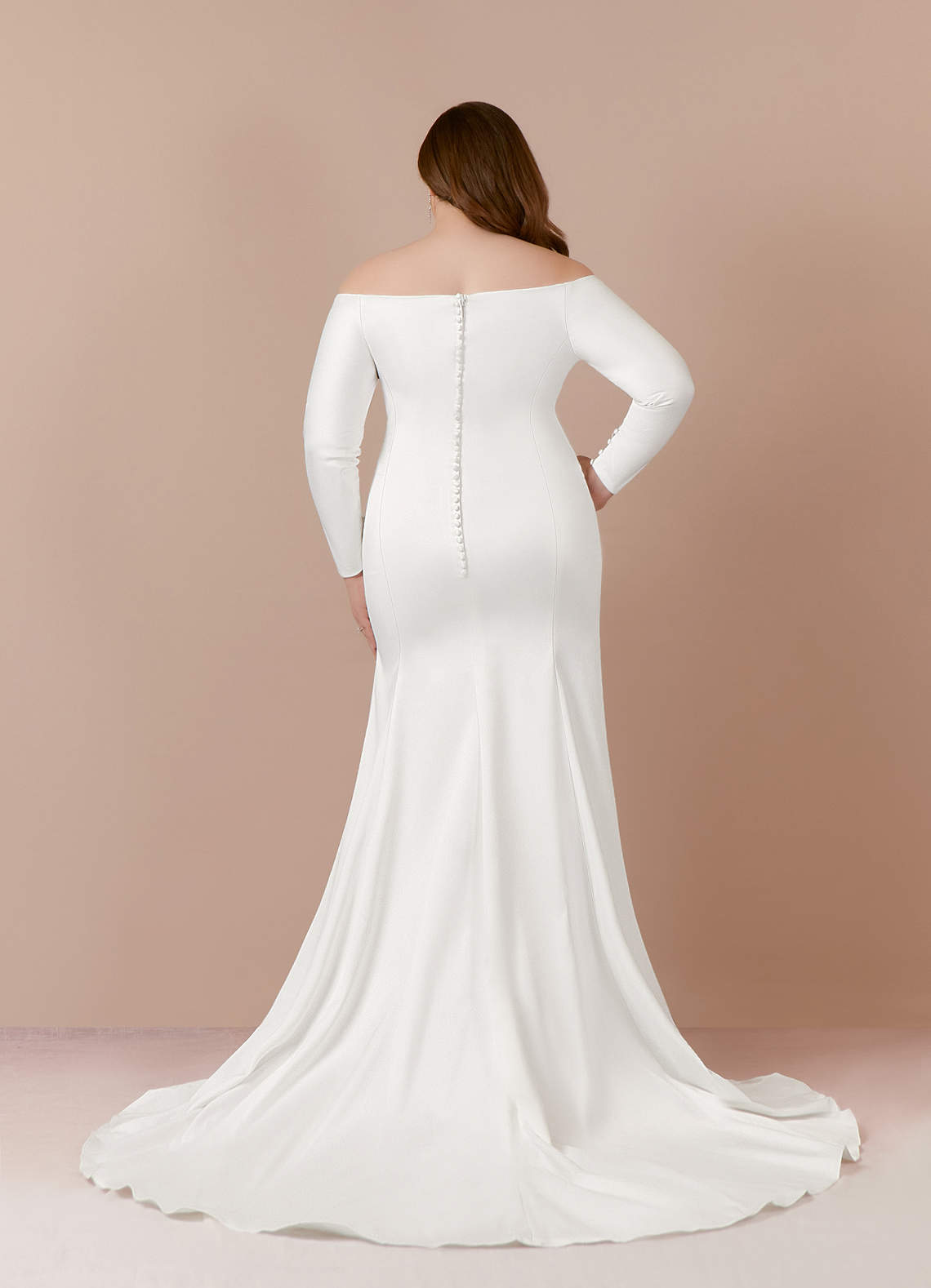 Diamond White Mermaid Off the Shoulder Satin Dress
