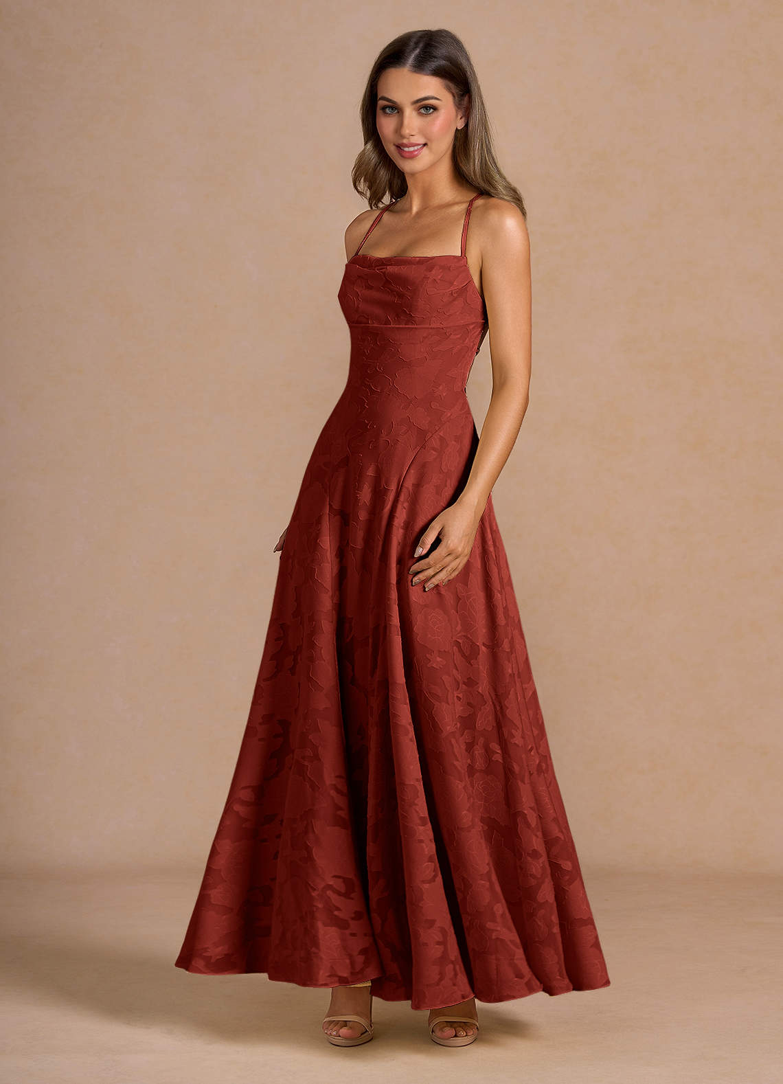 Irelia Terracotta Maxi Dress  Dress
