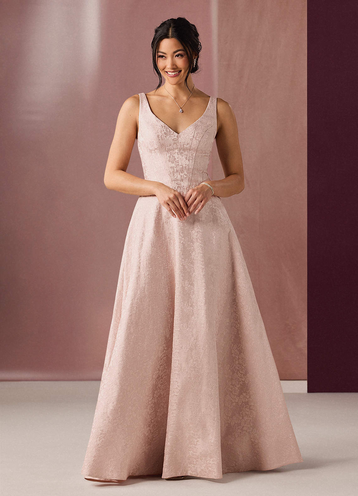 Satine Blush Pink Gown  Dress