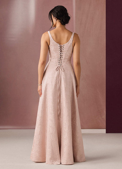 Satine Blush Pink Gown  Dress