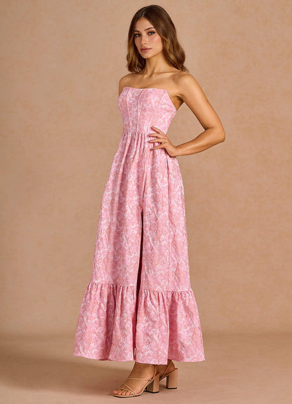 Soline Pink Multi Maxi Dress