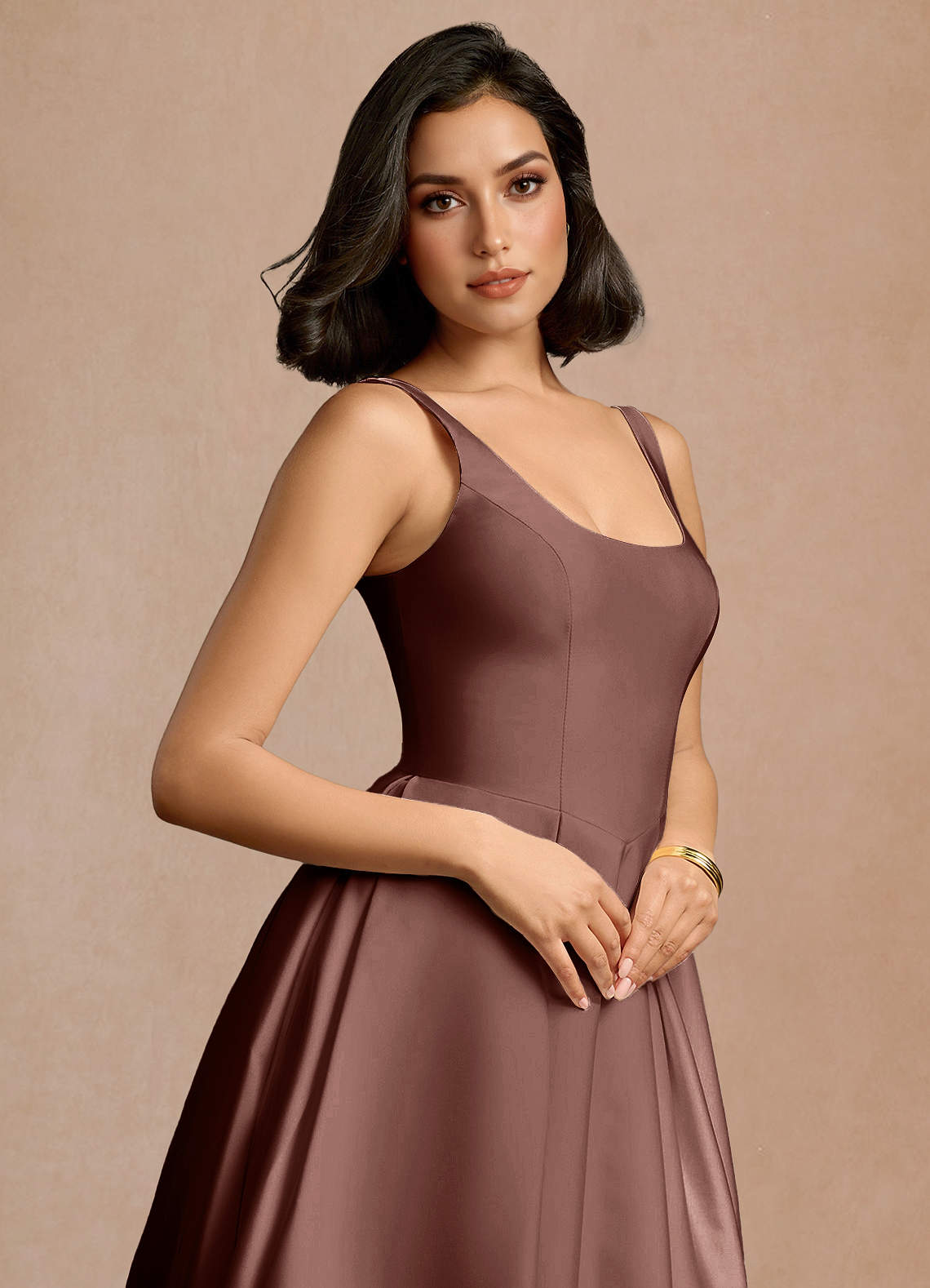 Olivia Mocha Coco Maxi Dress