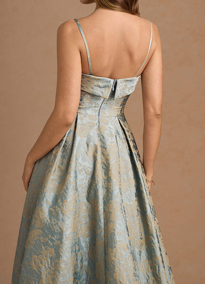 Cecilia Vintage Blue Midi Dress