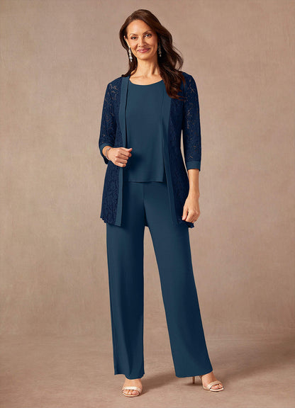 Dark Navy Neptune Jumpsuit/Pantsuit Lace Dress
