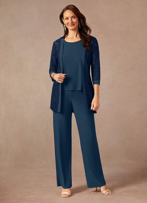Dark Navy Neptune Jumpsuit/Pantsuit Lace Dress