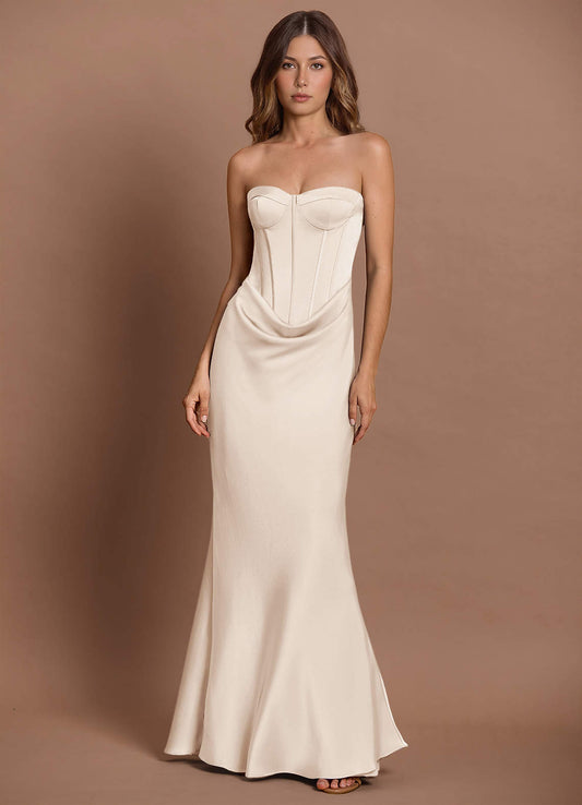Lirielle?Cream Maxi Dress