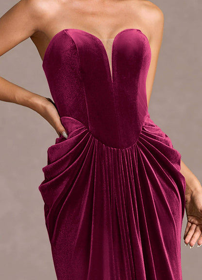 Sylvie Wine Maxi Gown  Dress