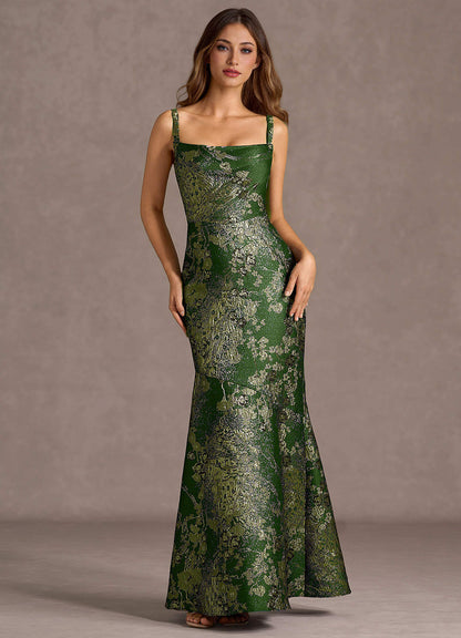 Trinity Matcha Green Maxi Dress