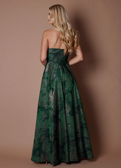 Daiane Emerald Gold Gown