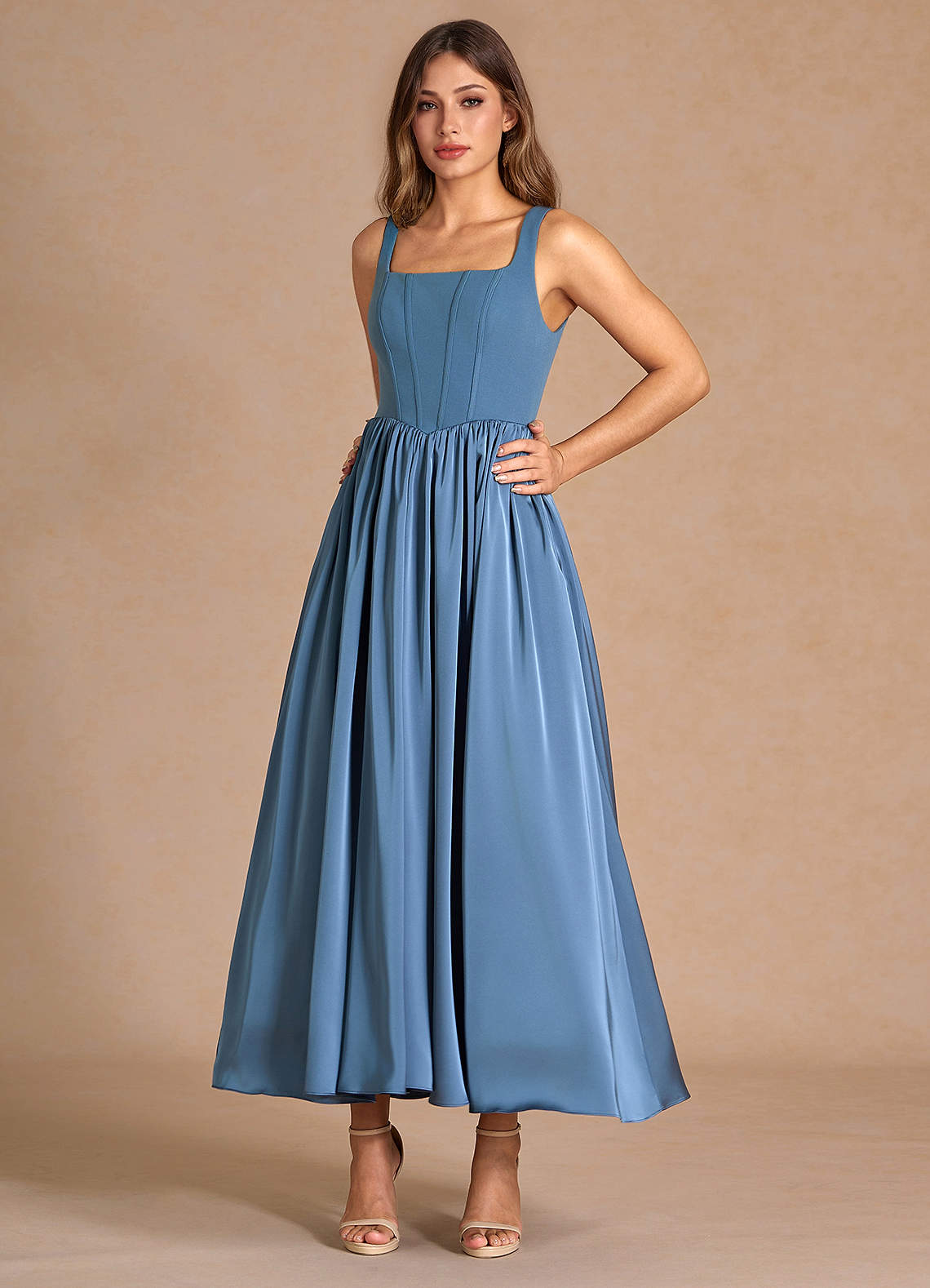 Cate Deep Blue Maxi Dress