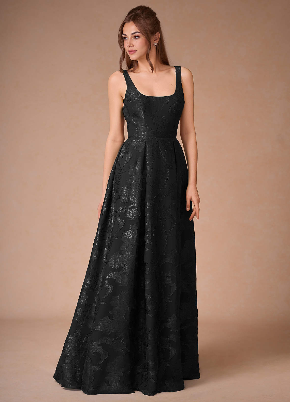 Althea Black Tie-Back Maxi Dress  Dress