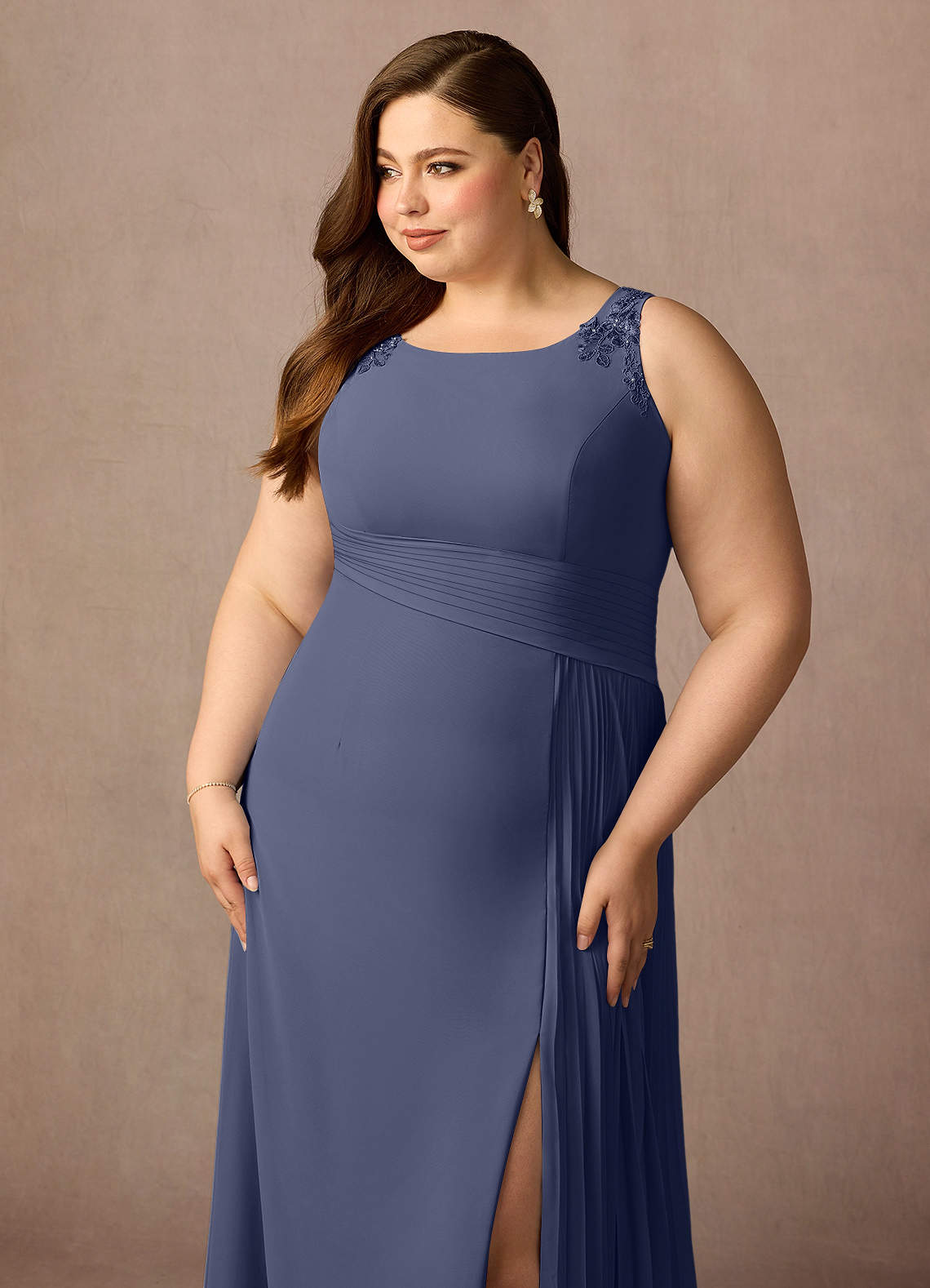 Stormy A-Line Sequins Chiffon Dress