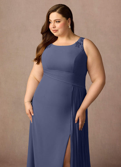 Stormy A-Line Sequins Chiffon Dress