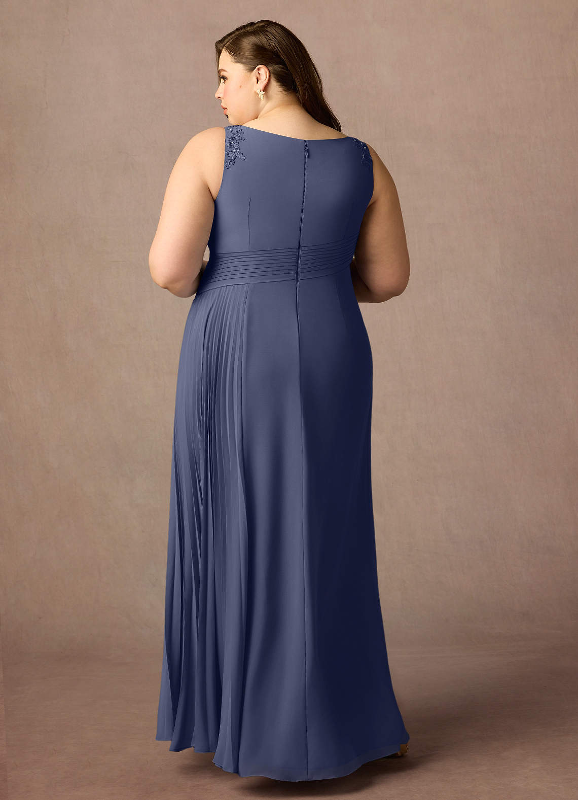 Stormy A-Line Sequins Chiffon Dress