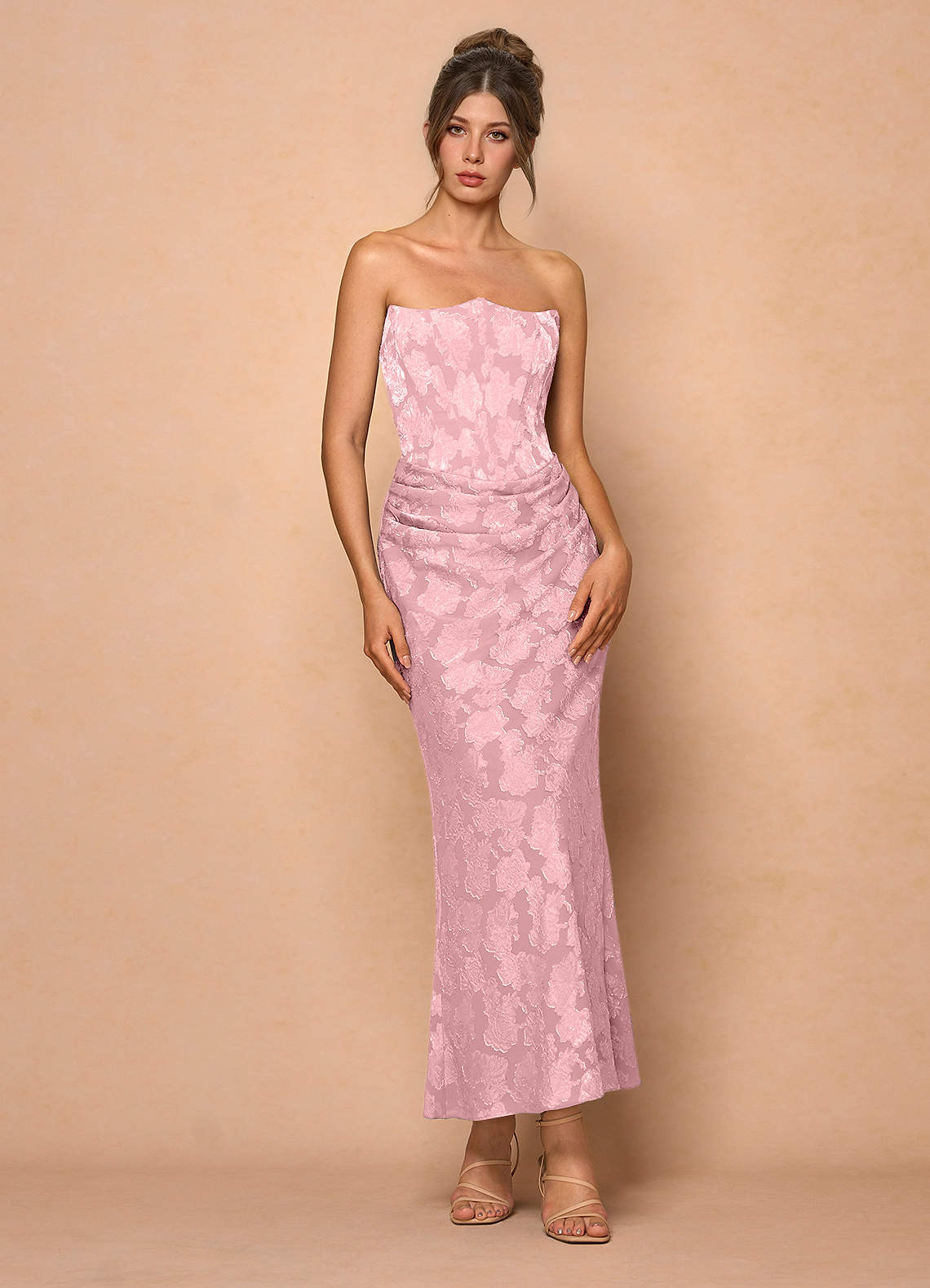 Ezrena Dusty Pink Maxi Dress