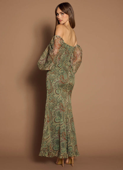 Rina Sage Paisley Maxi Dress  Dress