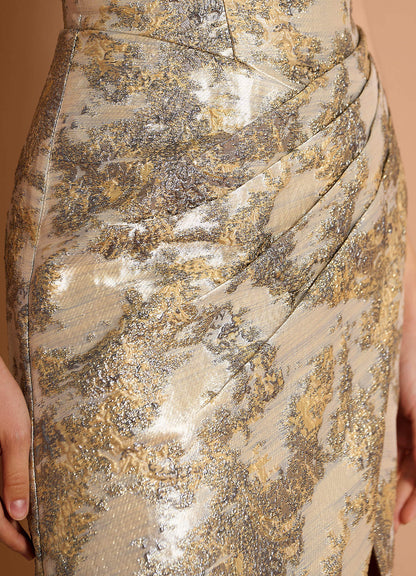 Othelia Gilded Silver Maxi Dress